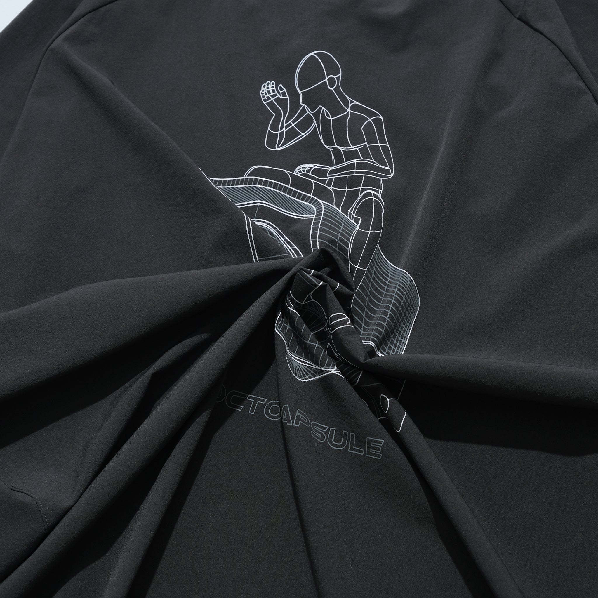 Capsule 02 / CH011 Nylon “CCTV” T-Shirt (Pewter Green)