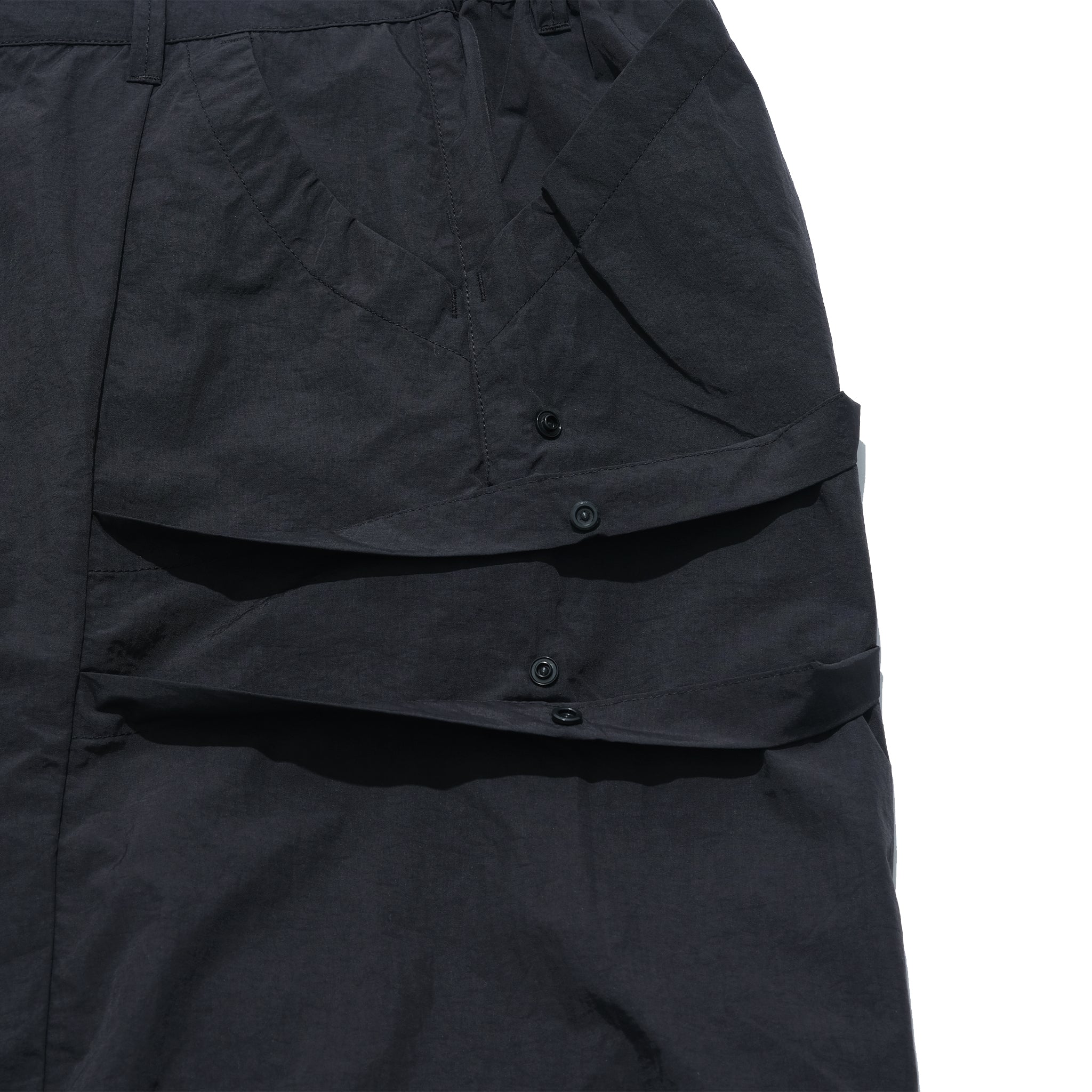 Capsule 02 / CS102 Nylon Layer Pocket Shorts (Black)