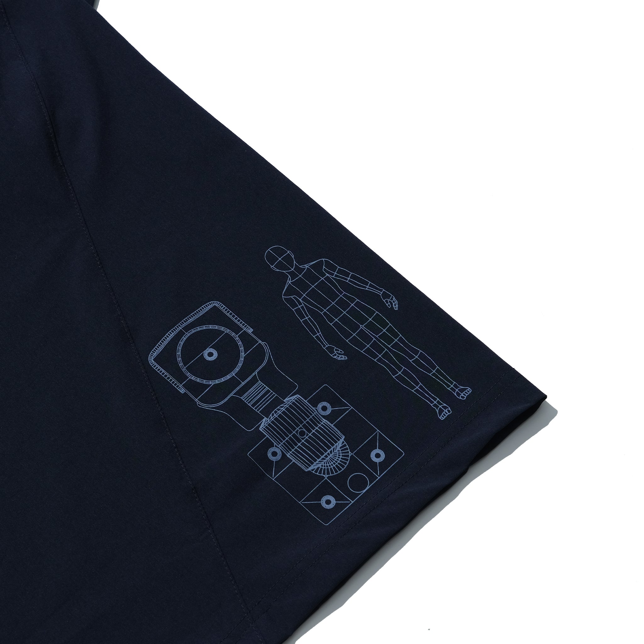 Capsule 02 / CH011 Nylon “CCTV” T-Shirt (Navy)