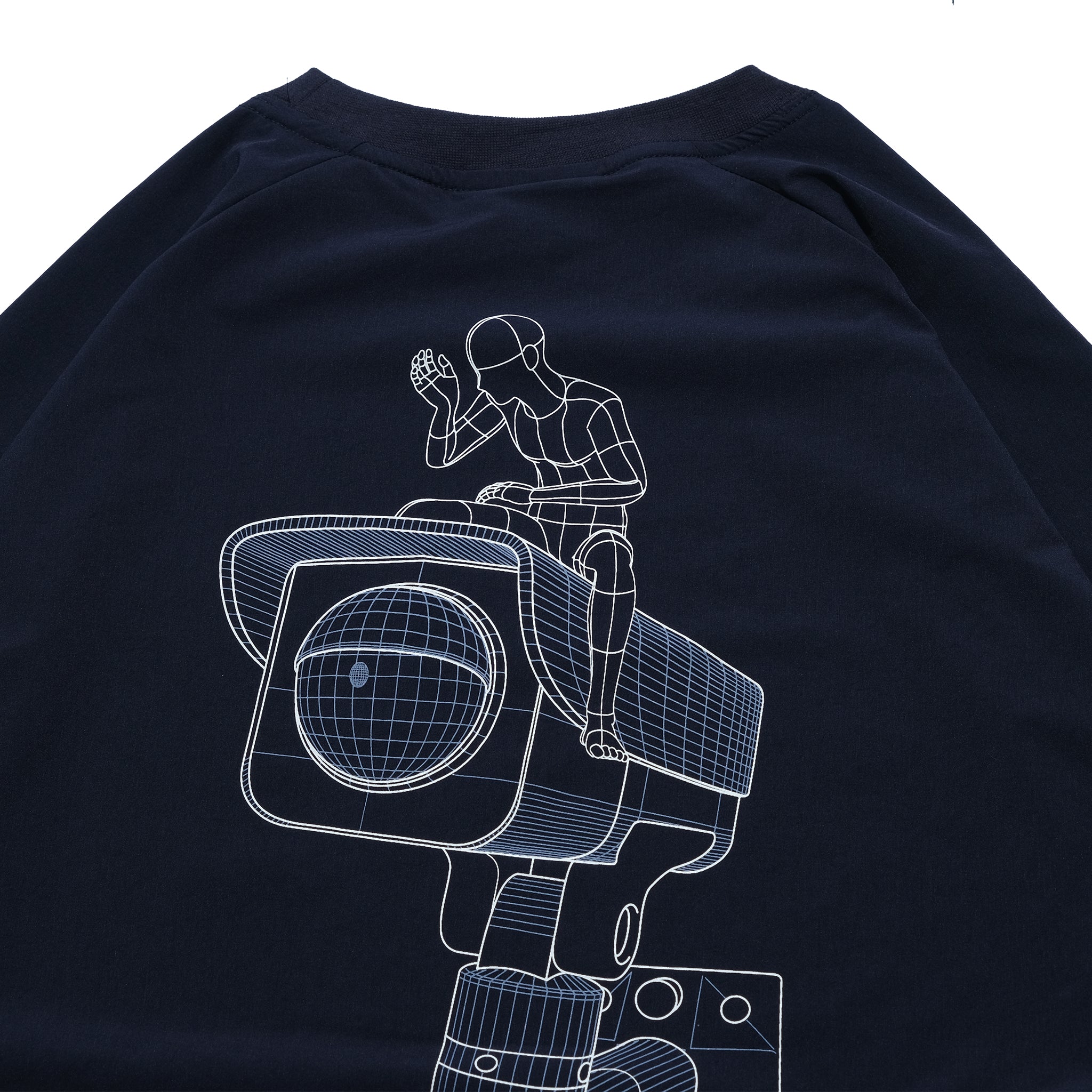 Capsule 02 / CH011 Nylon “CCTV” T-Shirt (Navy)