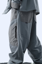 Capsule 03 / CSP-124 Adjustable Panelled Relaxed Pants  (Light Grey)