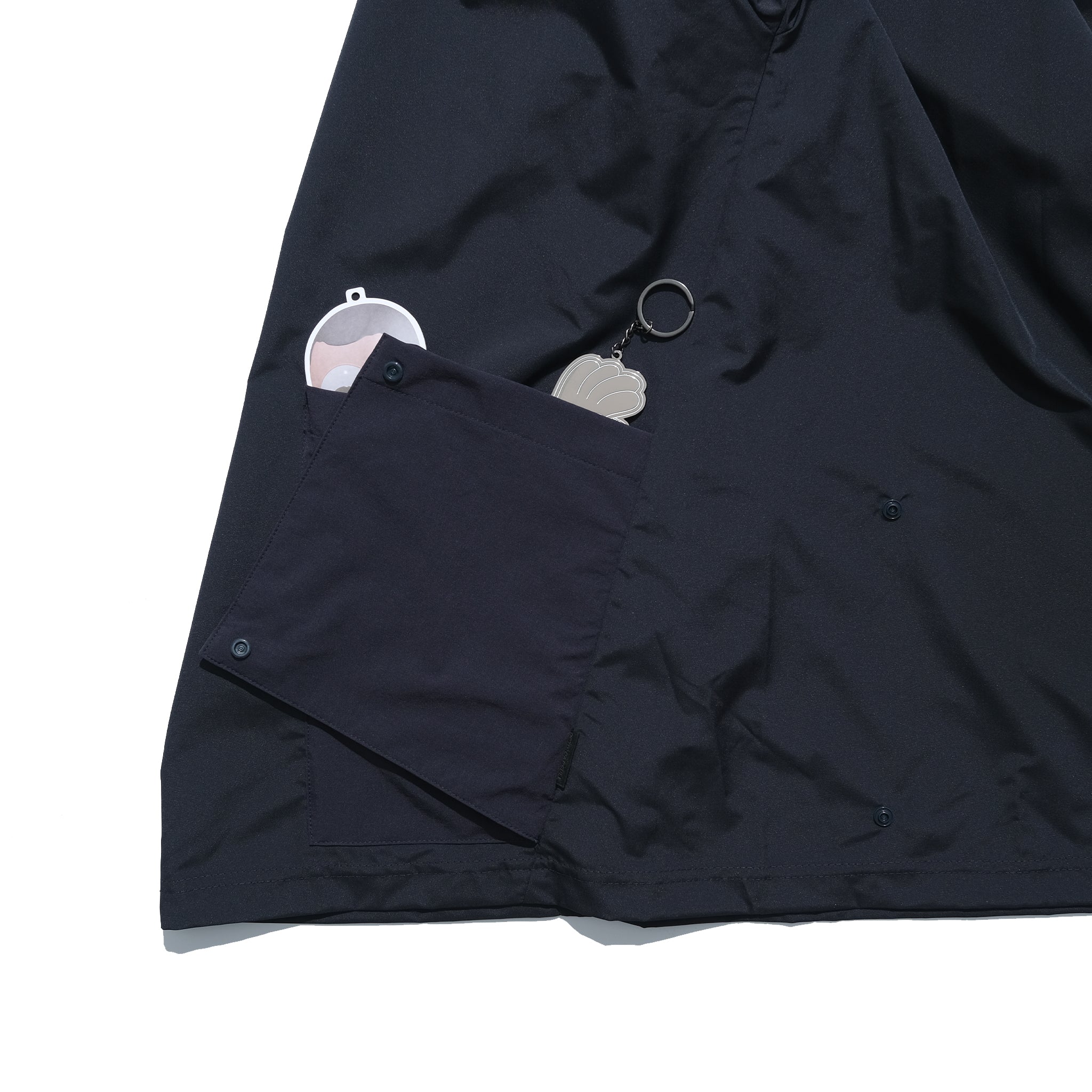 Capsule 01 / CST-111 Flexible Pocket Nylon Long Sleeve T-shirt  (Navy)