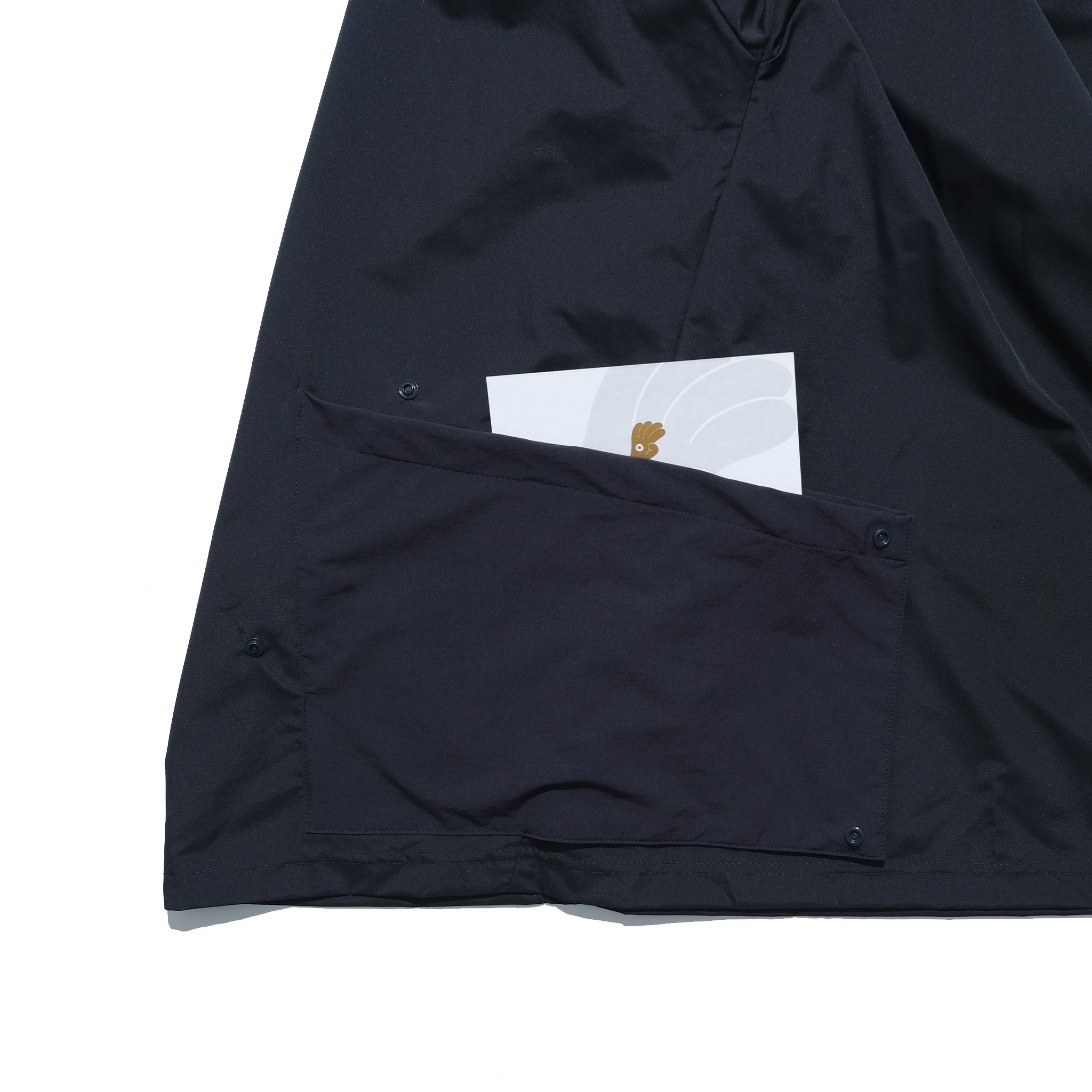 Capsule 01 / CST-111 Flexible Pocket Nylon Long Sleeve T-shirt  (Navy)