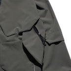 AW22 / 04 —J22-023 3-collar Trapezoidal Jacket (Gauntlet Grey)