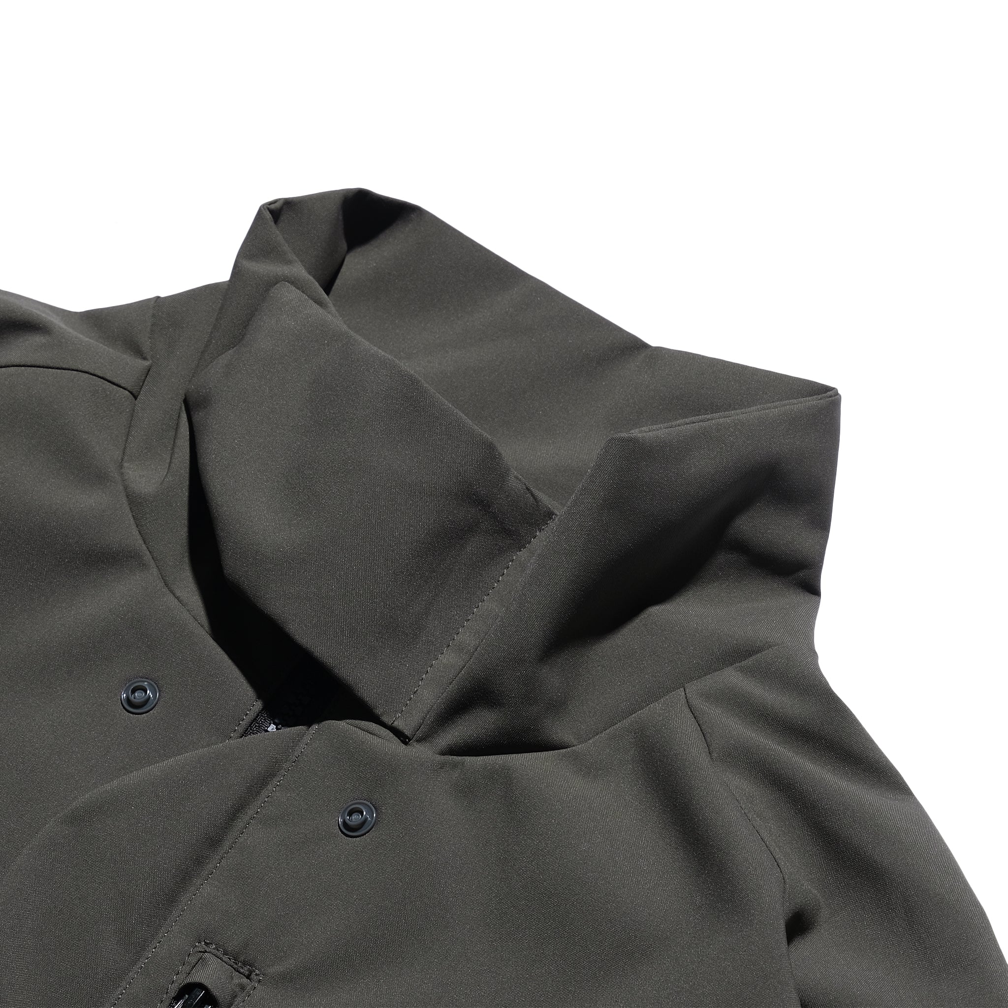 AW22 / 04 —J22-023 3-collar Trapezoidal Jacket (Gauntlet Grey)