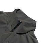 AW22 / 04 —J22-023 3-collar Trapezoidal Jacket (Gauntlet Grey)
