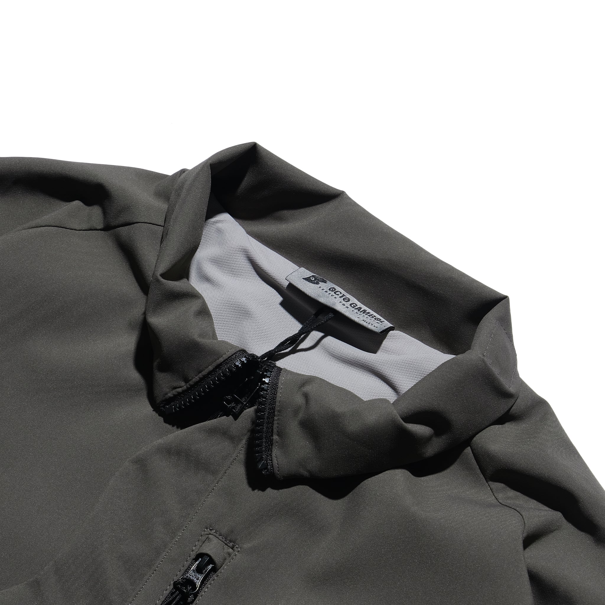 AW22 / 04 —J22-023 3-collar Trapezoidal Jacket (Gauntlet Grey)