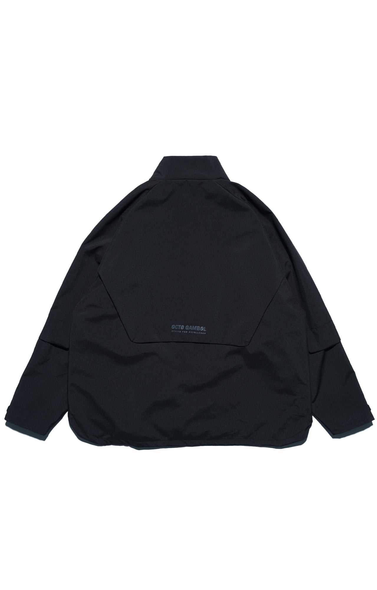 AW22 / 04 —J22-023 3-collar Trapezoidal Jacket (Black)