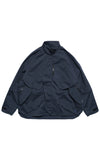 AW22 / 04 —J22-023 3-collar Trapezoidal Jacket (Navy)