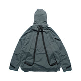AW22 / 06 —J22-024  Flexible Collar Windbreaker (Gauntlet Green)