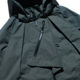 AW22 / 06 —J22-024  Flexible Collar Windbreaker (Gauntlet Green)