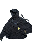 AW22 / 06 —J22-024  Flexible Collar Windbreaker (Black)