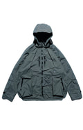 AW22 / 06 —J22-024  Flexible Collar Windbreaker (Gauntlet Green)
