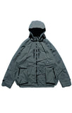 AW22 / 06 —J22-024  Flexible Collar Windbreaker (Gauntlet Green)