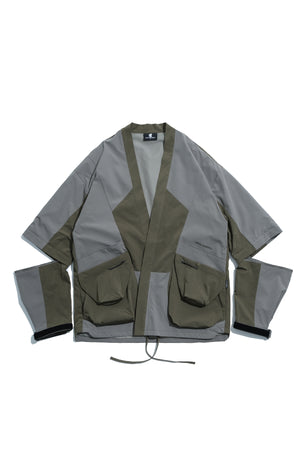 AW21 / 01⁠ KM-001 Panelled Kimono (Green)