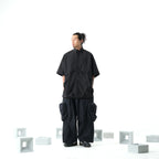 SS22/ 04 ST-072 Crossbag Shirt(Black)