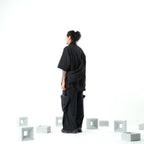 SS22/ 04 ST-072 Crossbag Shirt(Black)