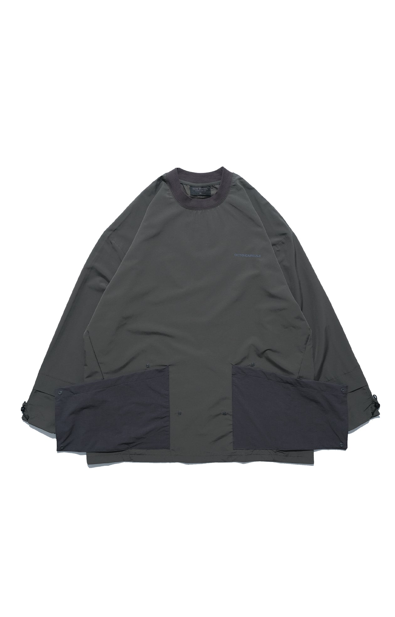 Capsule 01 / CST-111 Flexible Pocket Nylon Long Sleeve T-shirt  (Pewter Green)