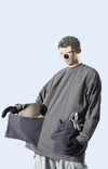 Capsule 01 / CST-111 Flexible Pocket Nylon Long Sleeve T-shirt  (Pewter Green)