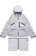AW22 / 03 — J22-022 Expandable Crossbag Windbreaker (Ivory Grey)