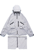AW22 / 03 — J22-022 Expandable Crossbag Windbreaker (Ivory Grey)