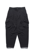 Capsule 01 / CSP-121 Double Layered Cargo Pocket Nylon Pants (Black)
