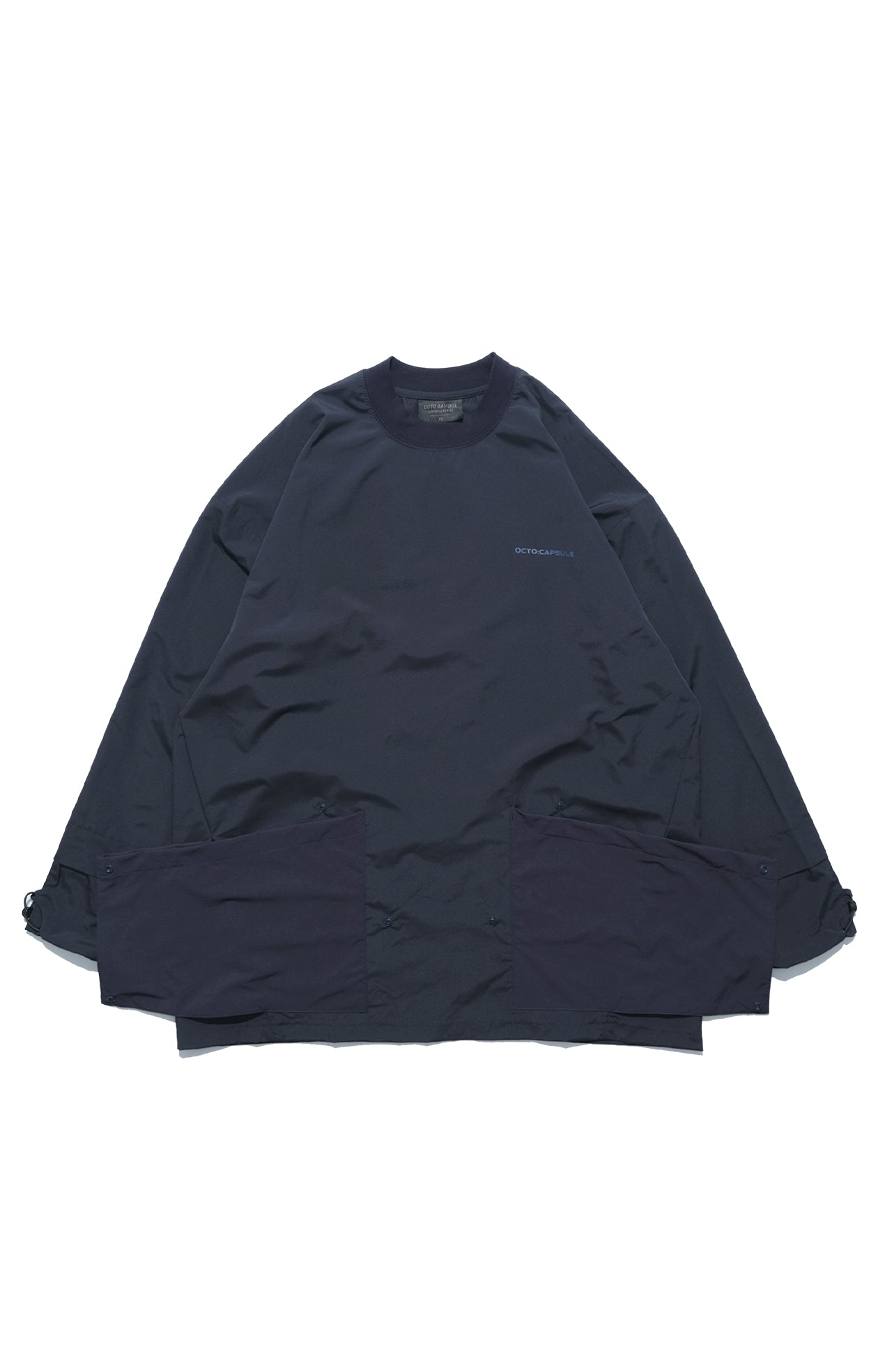 Capsule 01 / CST-111 Flexible Pocket Nylon Long Sleeve T-shirt  (Navy)