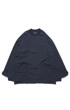 Capsule 01 / CST-111 Flexible Pocket Nylon Long Sleeve T-shirt  (Navy)