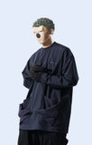 Capsule 01 / CST-111 Flexible Pocket Nylon Long Sleeve T-shirt  (Navy)