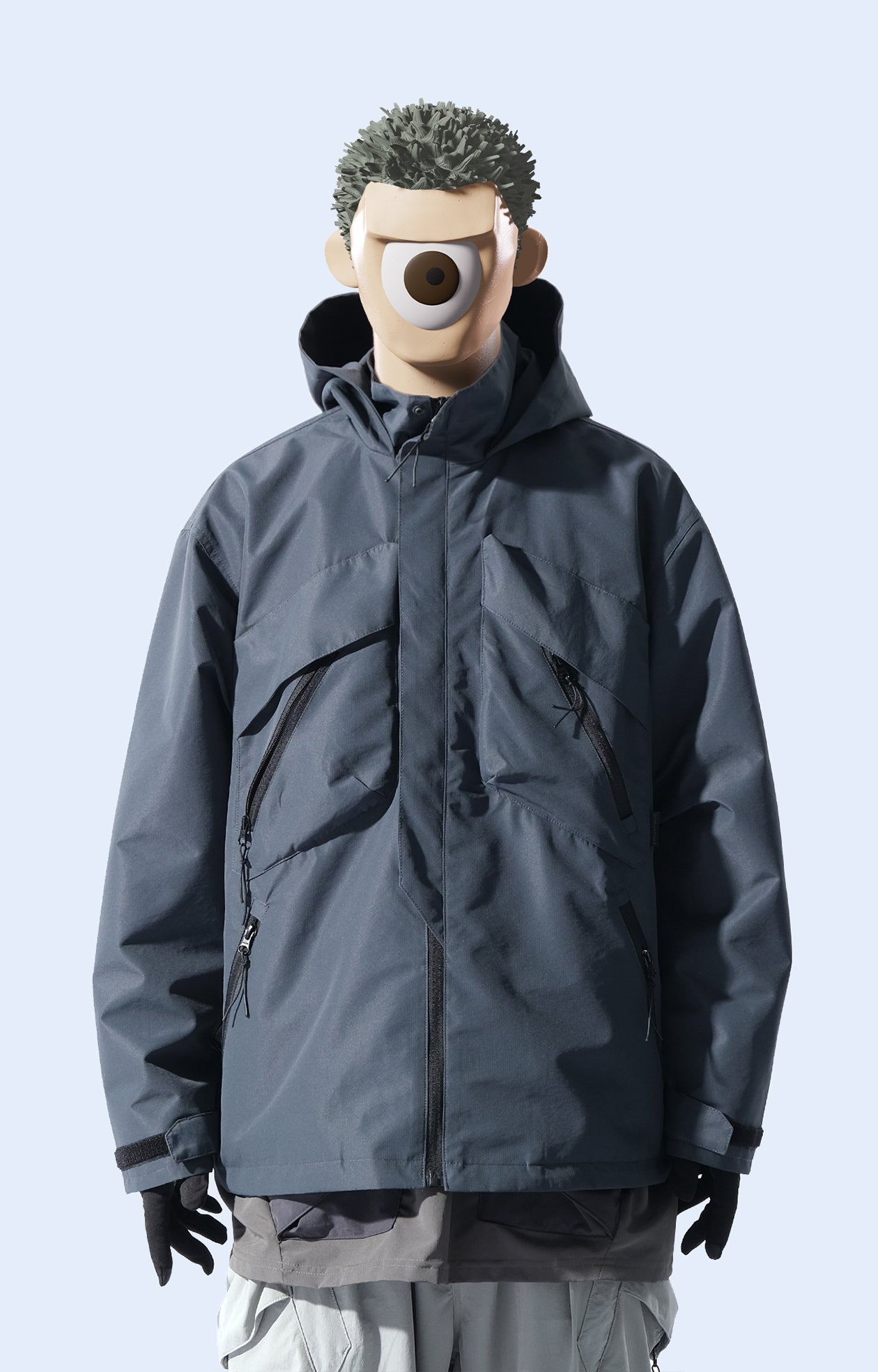 Capsule 01 / CSJ-001 Dual Pocket Windbreaker (Grey)