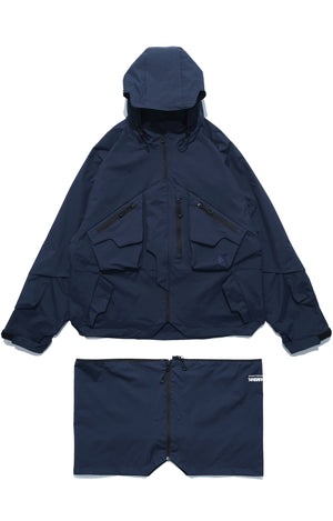 AW22 / 03 — J22-022 Expandable Crossbag Windbreaker (Navy)
