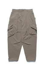 Capsule 01 / CSP-121 Double Layered Cargo Pocket Nylon Pants (Khaki)