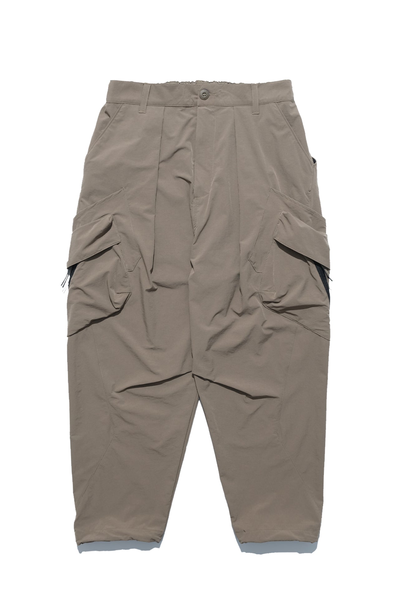 Capsule 01 / CSP-121 Double Layered Cargo Pocket Nylon Pants (Khaki)
