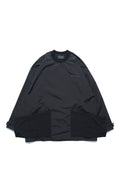 Capsule 01 / CST-111 Flexible Pocket Nylon Long Sleeve T-shirt  (Black)