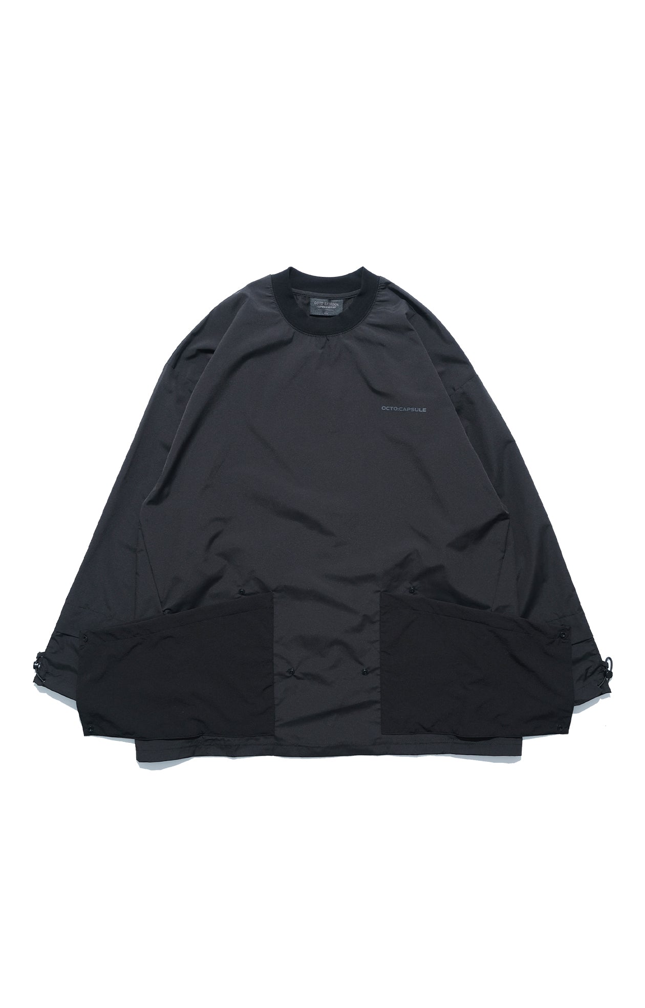 Capsule 01 / CST-111 Flexible Pocket Nylon Long Sleeve T-shirt  (Black)