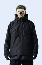 Capsule 01 / CSJ-001 Dual Pocket Windbreaker (Black)