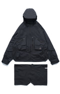 AW22 / 03 — J22-022 Expandable Crossbag Windbreaker (Black)