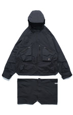 AW22 / 03 — J22-022 Expandable Crossbag Windbreaker (Black)