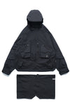 AW22 / 03 — J22-022 Expandable Crossbag Windbreaker (Black)