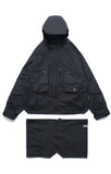 AW22 / 03 — J22-022 Expandable Crossbag Windbreaker (Black)