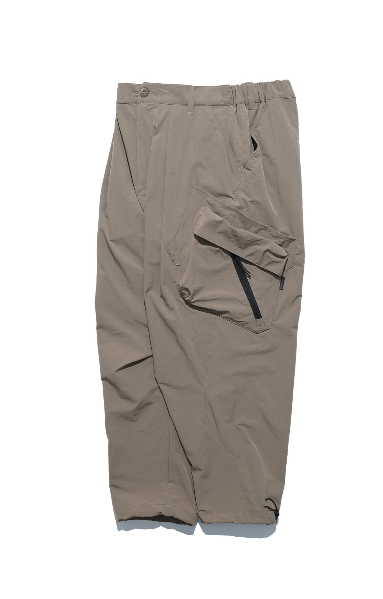 Capsule 01 / CSP-121 Double Layered Cargo Pocket Nylon Pants (Khaki)