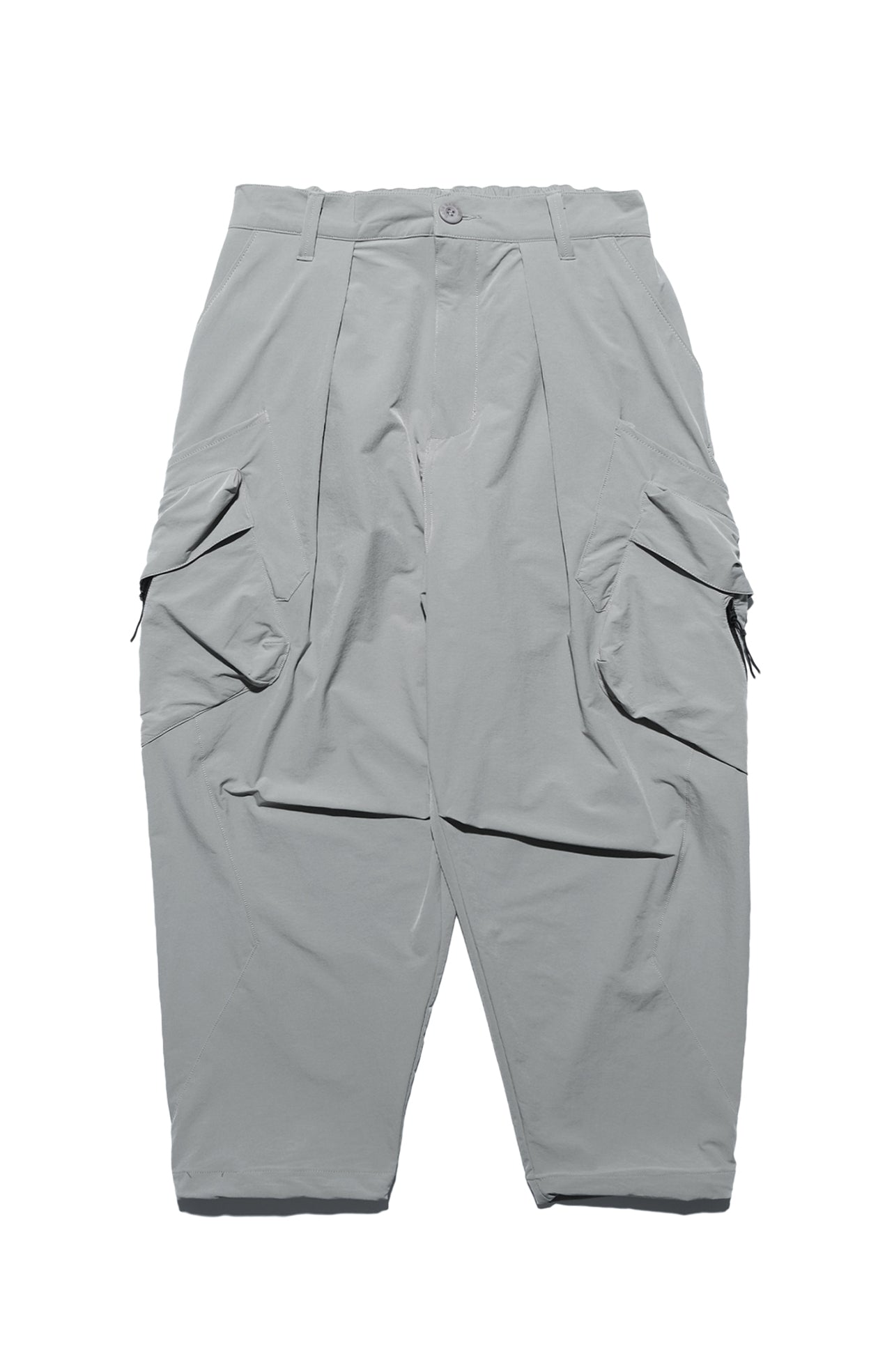 Capsule 01 / CSP-121 Double Layered Cargo Pocket Nylon Pants (Ivory Grey)