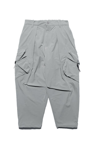 Capsule 01 / CSP-121 Double Layered Cargo Pocket Nylon Pants (Ivory Grey)