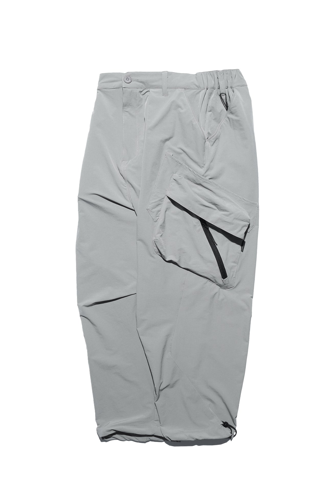 Capsule 01 / CSP-121 Double Layered Cargo Pocket Nylon Pants (Ivory Grey)