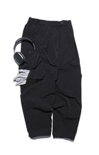 Capsule 01 / CSP-121 Double Layered Cargo Pocket Nylon Pants (Black)