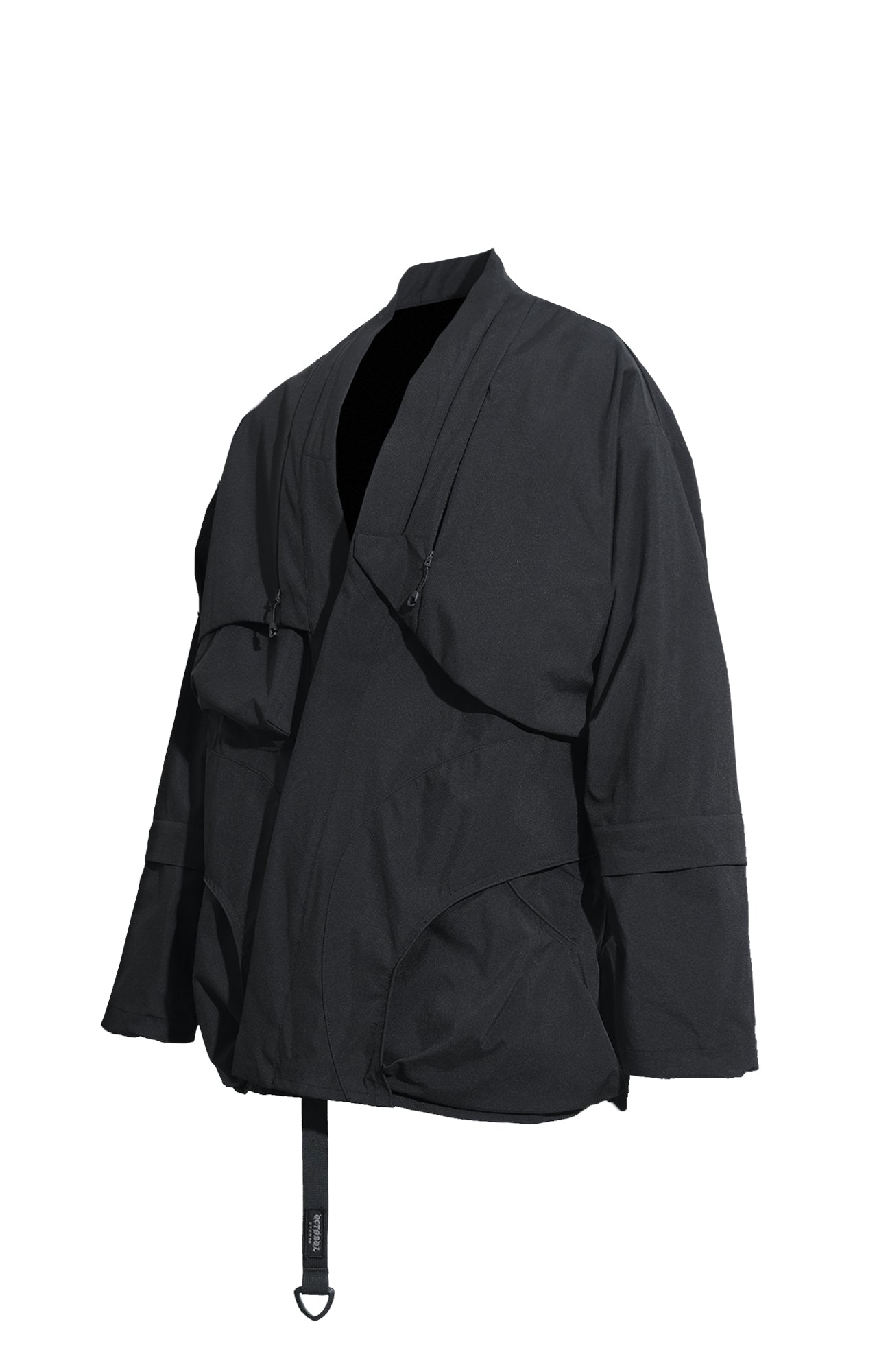 OS-TT03 Cascade Kimono Jacket (Black)