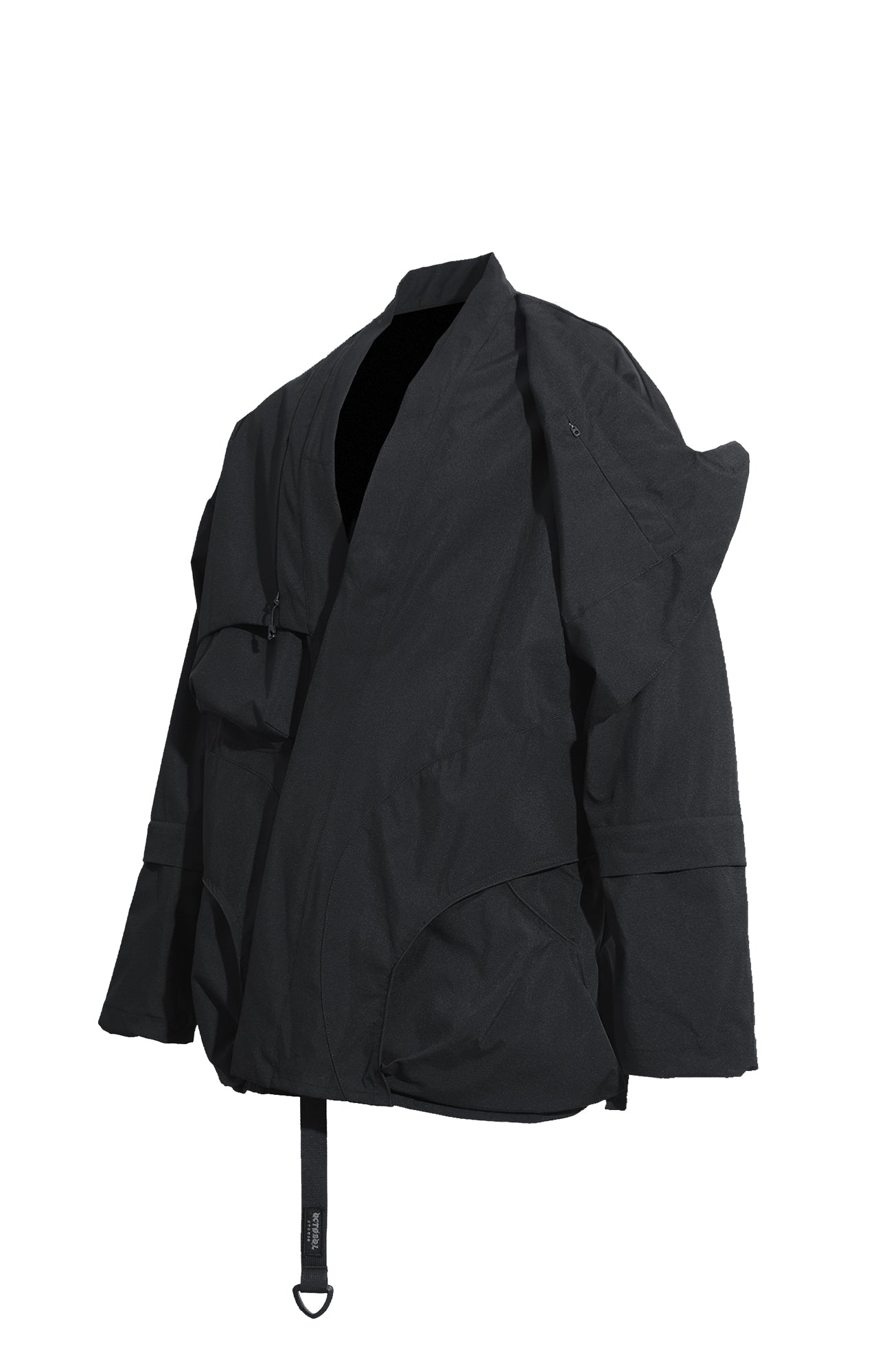 OS-TT03 Cascade Kimono Jacket (Black)