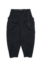 AW22 / 05 —  P22-121 Hidden Pocket Trapezoidal Pants (Black)