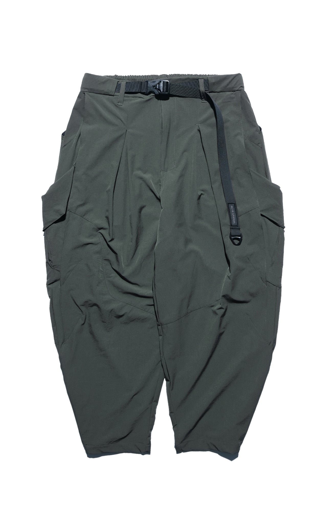 AW22 / 07 —  P22-122 3-way Expandable Relaxed Pants (Green)