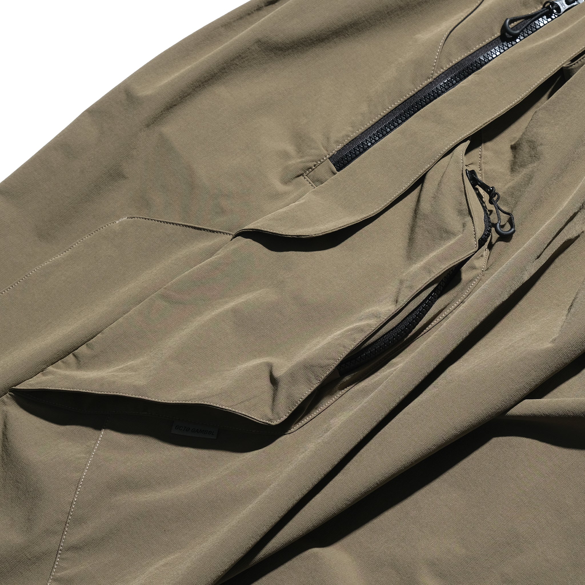 AW22 / 12 —  P22-123 Adjustable Spiral Pants  (Khaki)